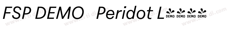 FSP DEMO   Peridot L字体转换